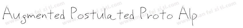 Augmented Postulated Proto Alphabet字体转换